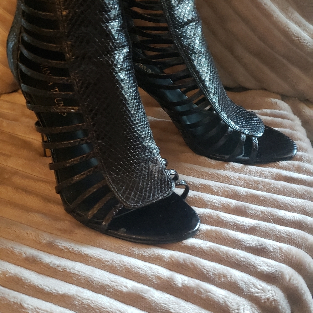 Ivanka Trump Davinic Caged Stappy Heel Sandal